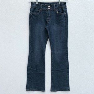 Elegant Women Jeans Size 10 Blue Boot Cut Mid‎ Rise